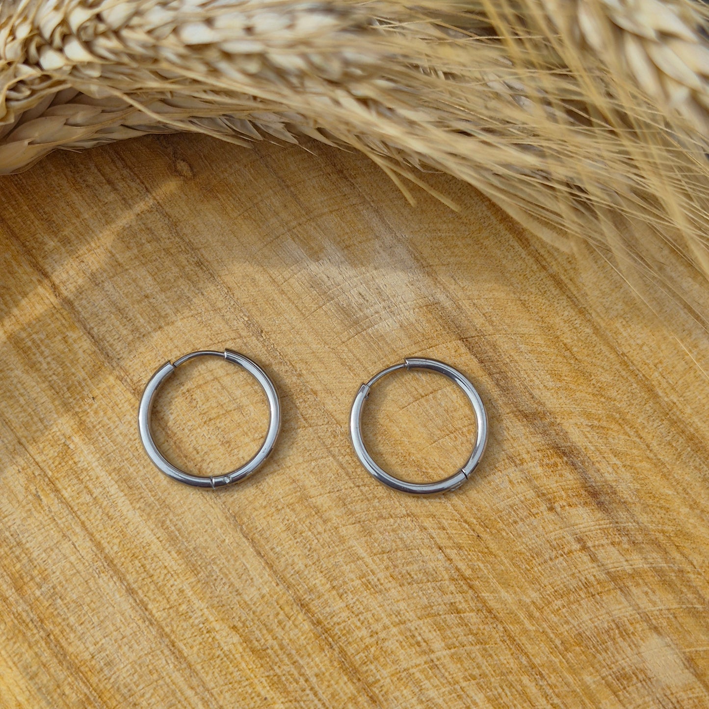 Créoles argent 18 mm
