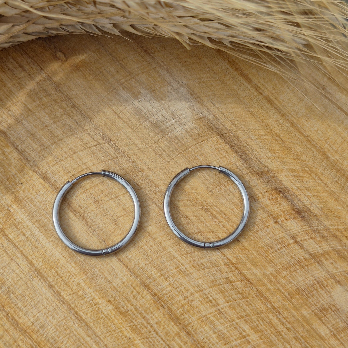 Créoles argent 20 mm